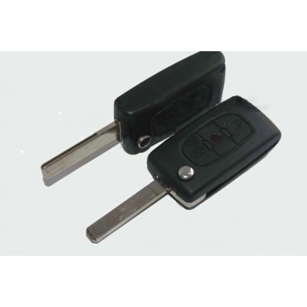 Κλειδια οχηματων - Αδειο κελυφος για αναδιπλωμενο κλειδι με  τηλεχειρισμο της PEUGE PEUGEOT