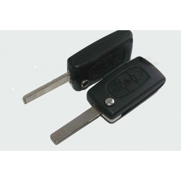 Κλειδια οχηματων - Αδειο κελυφος για αναδιπλωμενο κλειδι με  τηλεχειρισμο της PEUGE PEUGEOT