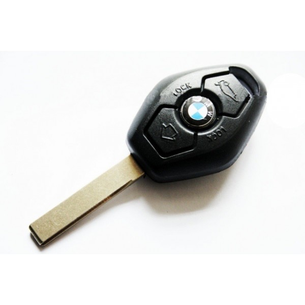Κλειδί με τηλεχειρισμό της BMW με 3 κουμπιά και εξάγωνο κέλυφος